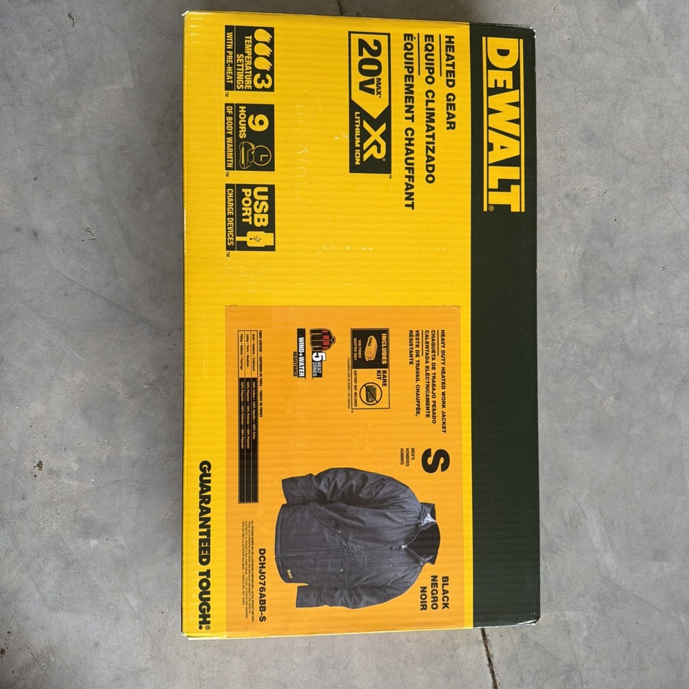 DEWALT Heat Gear Women's HeavyDuty Ripstop Heated Jacket Small battery charger